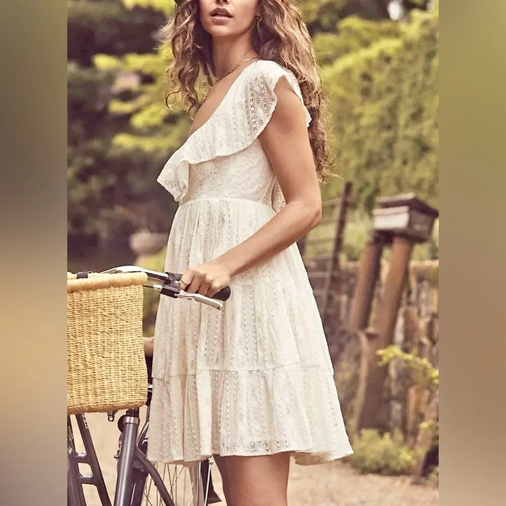 NWOT Free People Undone Lace Mini Dress Size XS - Picture 6 of 14